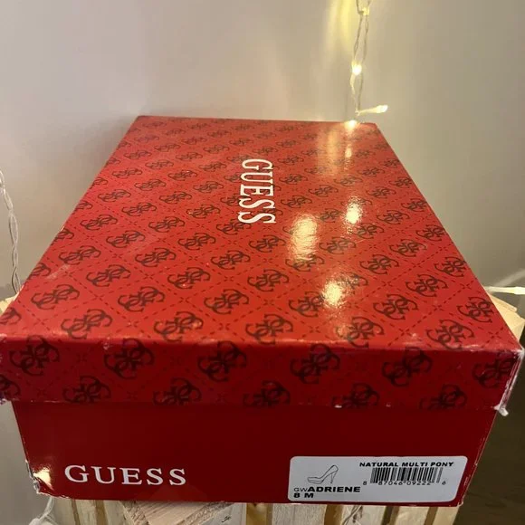 Pony hair leopard print platform heels - Picture 2 of 8